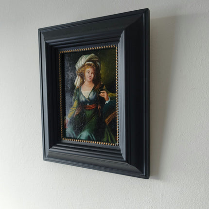 French Oil Painting Women Portraiture Hand Made Framed Oil Painting - HollandArtShop