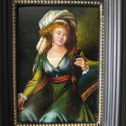 French Oil Painting Women Portraiture Hand Made Framed Oil Painting - HollandArtShop