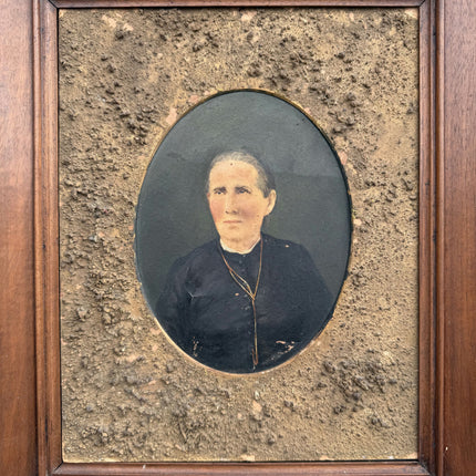 19th Century Antique Portrait Oil Painting "Framed Man" Small Artwork Holland Art Shop
