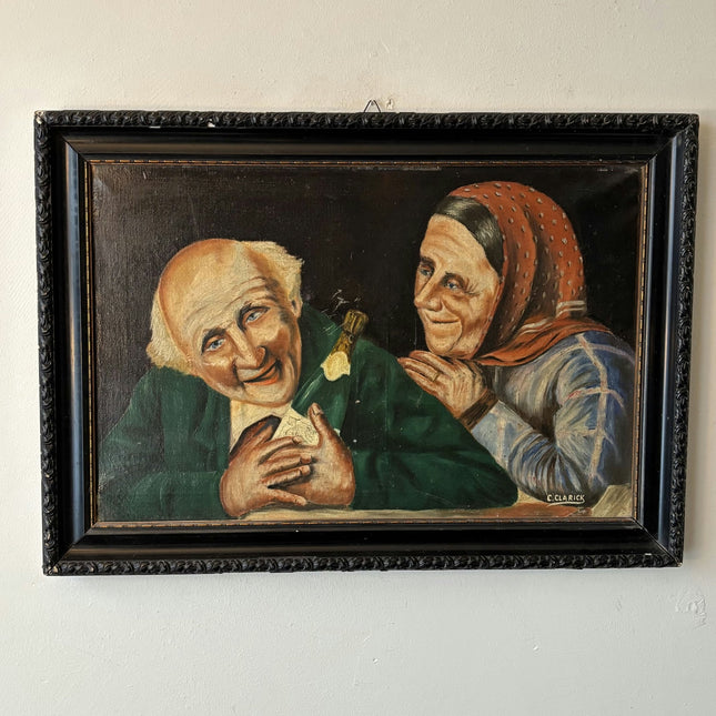 Handcrafted Oil Painting "Joyful Companions" Traditional Medium Artwork - HollandArtShop
