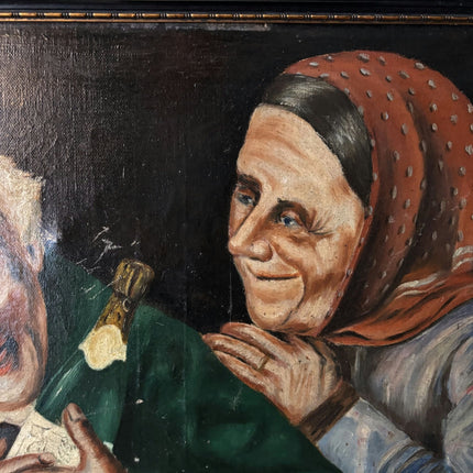 Handcrafted Oil Painting "Joyful Companions" Traditional Medium Artwork - HollandArtShop