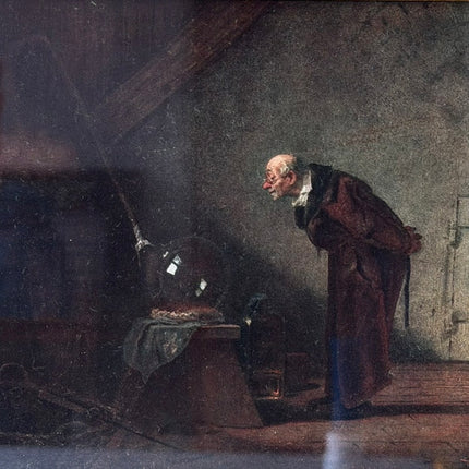 The Alchemist by Carl Spitzwog Vintage print framed and ready to hang antique style Holland Art Shop
