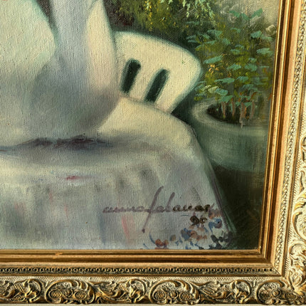 Intriguing Still Life Oil Painting "Flower Vase" Original Medium Art - HollandArtShop