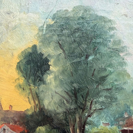 Authentic Landscape Oil Painting "Gilded Frame" Timeless Small Art Holland Art Shop
