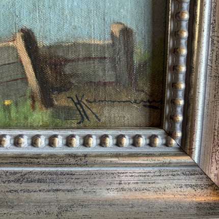 Johan Hendrik Kaemmerer Classic Dutch Farm Landscape Valuable Art Oil Painting - HollandArtShop