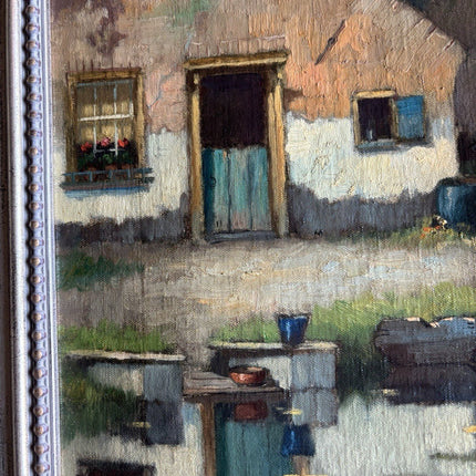 Johan Hendrik Kaemmerer Classic Dutch Farm Landscape Valuable Art Oil Painting - HollandArtShop