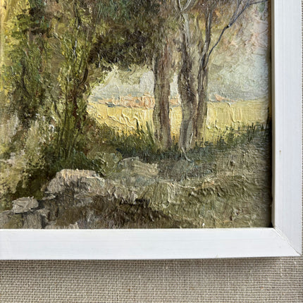 Expressive Landscape Oil Painting "Framed Painting" Handcrafted Small Art Holland Art Shop