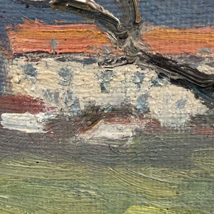 Detailed Landscape Oil Painting "Pairing Trees" Authentic Artwork Holland Art Shop