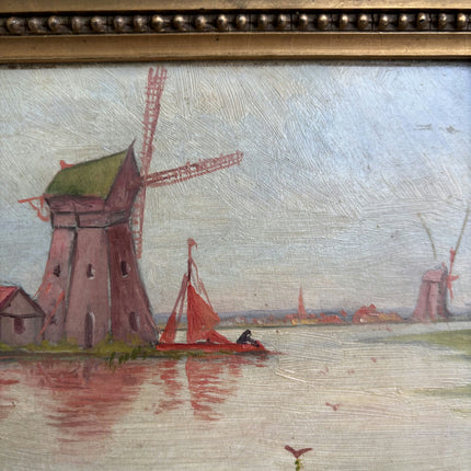 Refined Landscape Oil Painting "Ornate Frame" Timeless Small Art Holland Art Shop