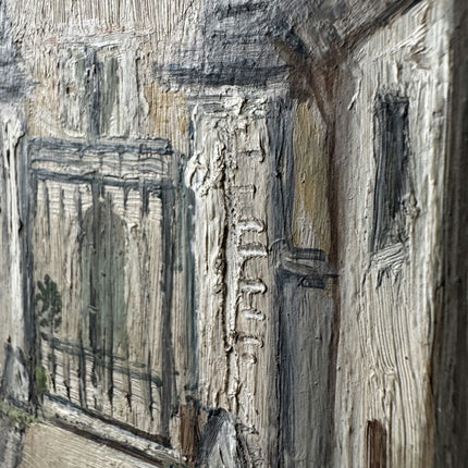 Vintage Cityscape Oil Painting "Narrow Street" Timeless Art Holland Art Shop