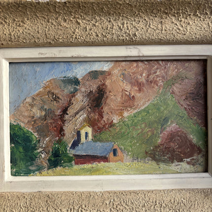 Expressive Landscape Oil Painting "Gilded Frame" Traditional Small Artwork Holland Art Shop