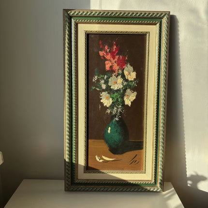 Marvelous Floral Still Life Oil Painting "Floral Arrangement" Spanish Artwork - HollandArtShop
