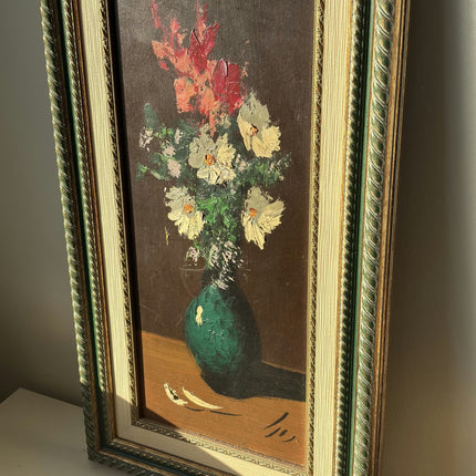 Marvelous Floral Still Life Oil Painting "Floral Arrangement" Spanish Artwork - HollandArtShop