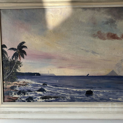 Marvelous Landscape Oil Painting "Ocean Sunset" Refined Large Art - HollandArtShop