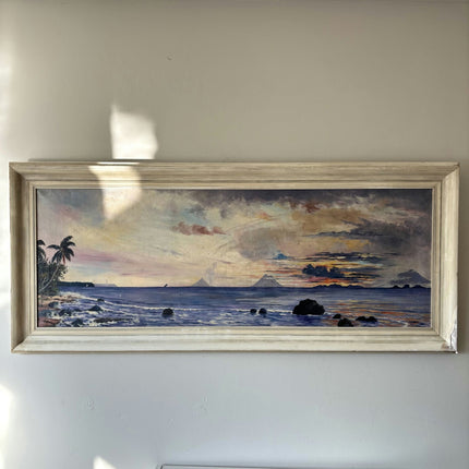 Marvelous Landscape Oil Painting "Ocean Sunset" Refined Large Art - HollandArtShop