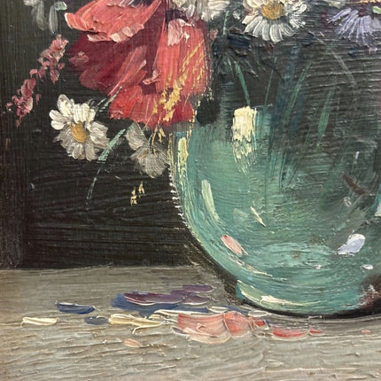 Marvelous Oil Painting Flowery Still Life "Floral Arrangement" Small Art - Holland Art Shop