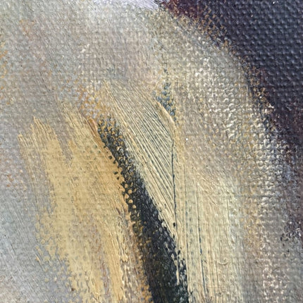 Marvelous Oil Painting Interior "Mother And Children" Fine Small Artwork - Holland Art Shop