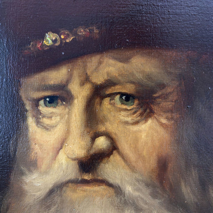 Marvelous Oil Painting Portrait "Wise Elder" Baroque Framed Large Art - HollandArtShop