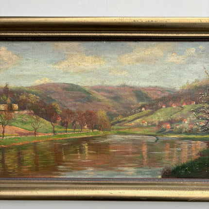 Original Landscape Oil Painting "Framed Painting" Detailed Artwork Holland Art Shop