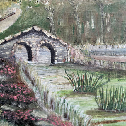 Refined Landscape Oil Painting "Stone Bridge" Traditional Art Holland Art Shop