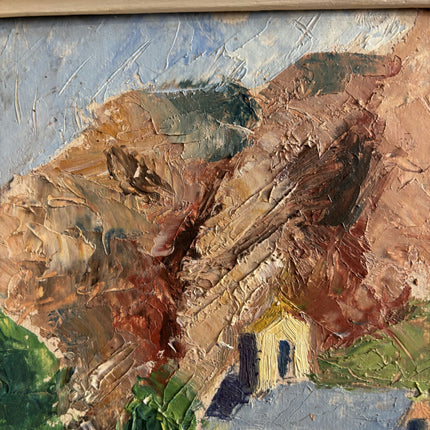Expressive Landscape Oil Painting "Gilded Frame" Traditional Small Artwork Holland Art Shop
