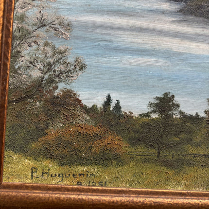 Traditional Landscape Oil Painting "Lake Island" Timeless Artwork Holland Art Shop