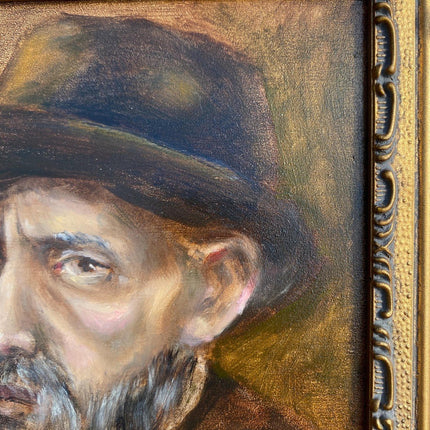 Old Master Style Oil Painting Portrait Elderly Man Marvelous Paint Original Art - HollandArtShop