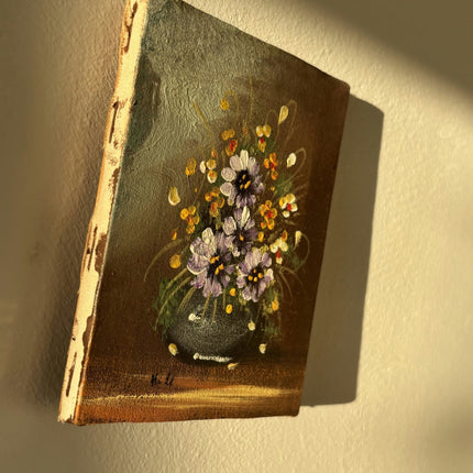 Original Floral Still Life Oil Painting "Flower Arrangement" Small Art - HollandArtShop