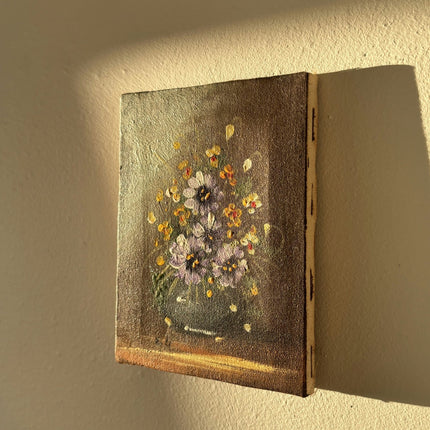 Original Floral Still Life Oil Painting "Flower Arrangement" Small Art - HollandArtShop