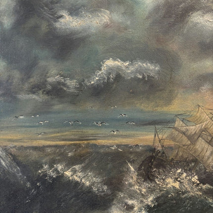 Original Oil Painting Seascape "Stormy Seas" Fine Medium Art - Holland Art Shop