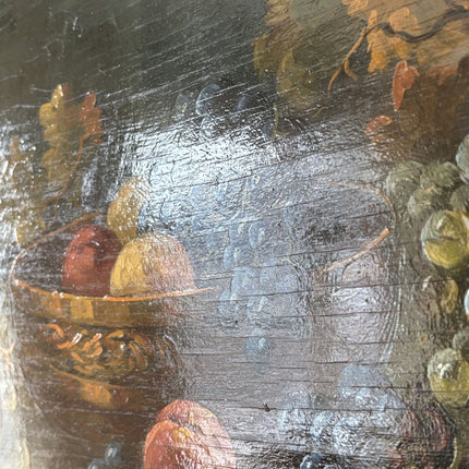 Original Oil Painting Still Life "Fruit Bowl Arrangement" Wonderful Large Art - HollandArtShop