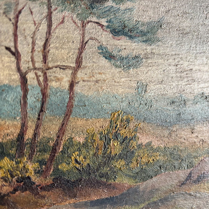 Elegant Landscape Oil Painting "Pine Trees" Original Art Holland Art Shop