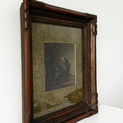 The Alchemist by Carl Spitzwog Vintage print framed and ready to hang antique style Holland Art Shop