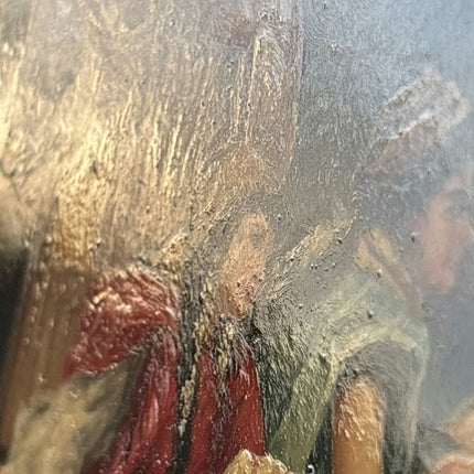 Refined Oil Painting Figurative "Gathering Women" Remarkable French Artwork - HollandArtShop
