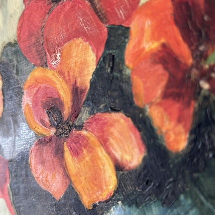 Refined Oil Painting Floral Still Life "Flower Bouquet" Intriguing Small Art - HollandArtShop