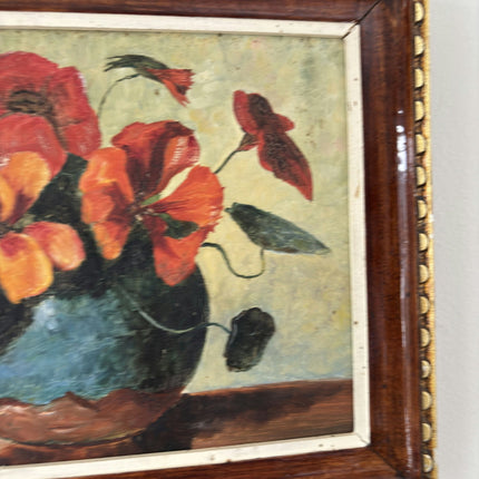 Refined Oil Painting Floral Still Life "Flower Bouquet" Intriguing Small Art - HollandArtShop