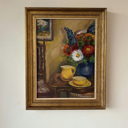 Refined Oil Painting Flowery Still Life "Floral Arrangement" Medium Art - Holland Art Shop