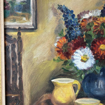 Refined Oil Painting Flowery Still Life "Floral Arrangement" Medium Art - Holland Art Shop
