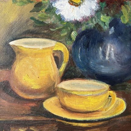 Refined Oil Painting Flowery Still Life "Floral Arrangement" Medium Art - Holland Art Shop