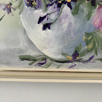 Refined Oil Painting Flowery Still Life "Floral Arrangement" Small Art - HollandArtShop