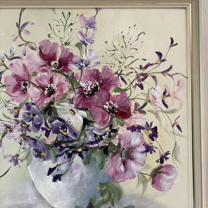 Refined Oil Painting Flowery Still Life "Floral Arrangement" Small Art - HollandArtShop