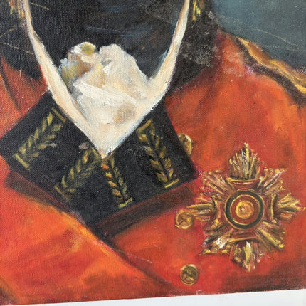 Remarkable Portrait Oil Painting "Royal Commander" Marvelous French Artwork - HollandArtShop
