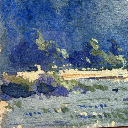 Rustic Landscape Aquarel "Wooden Frame" Classic Small Art Holland Art Shop
