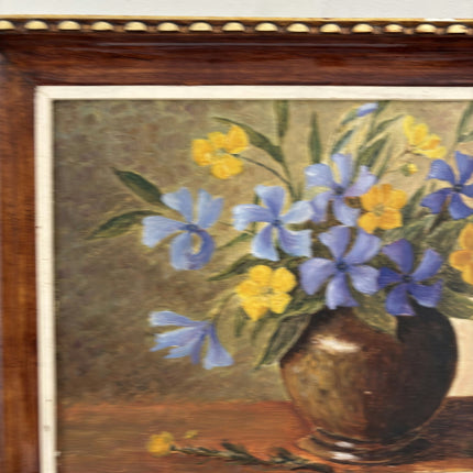 Striking Oil Painting Flowery Still Life "Floral Arrangement" Small Artwork - HollandArtShop