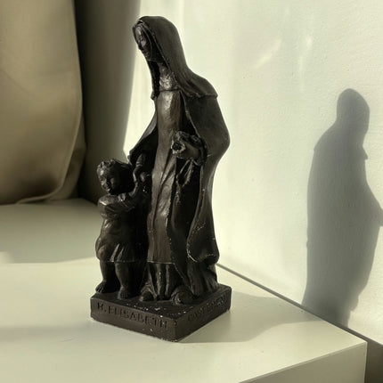 Striking Religious Sculpture "St Elisabeth " Casteren Netherlands Artwork - HollandArtShop