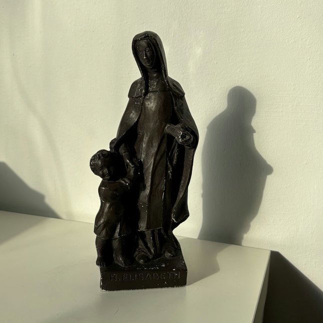 Striking Religious Sculpture "St Elisabeth " Casteren Netherlands Artwork - HollandArtShop