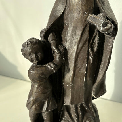 Striking Religious Sculpture "St Elisabeth " Casteren Netherlands Artwork - HollandArtShop