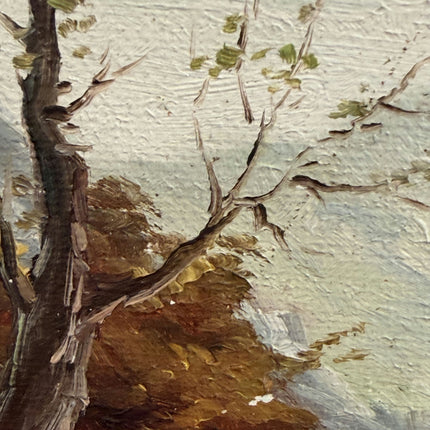 Traditional Landscape Oil Painting "Ornate Frame" Rustic Artwork Holland Art Shop