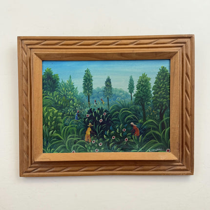 Detailed Figurative Oil Painting "Wooden Frame" Authentic Art Holland Art Shop
