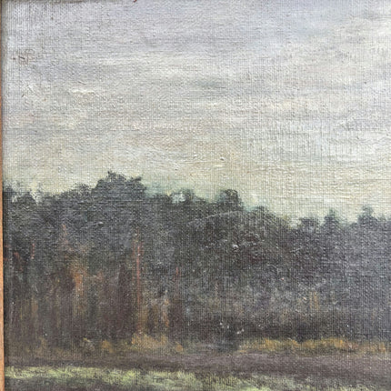 Original Landscape Oil Painting "Wooden Frame" Rustic Artwork Holland Art Shop